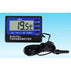 TM803 Fridge / Freezer Thermometer with Alarm (Black)