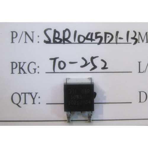 SBR1045D1-13 1045 TO-252 5pcs/lot