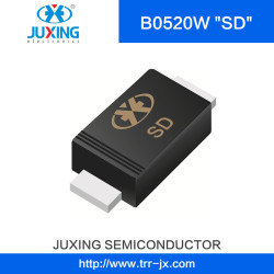 B0520W 20V0.5A Ifsm25A Vrms14V Juxing Low Forward Voltage Drop Schottky Barrier Rectifiers SOD-123