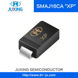 Juxing Brand Smaj16ca Surface Mount Transient Voltage Suppressor Diode (TVS) Power 400W