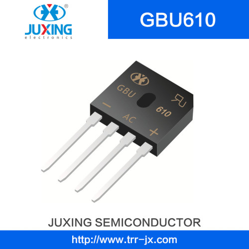 Juxing Gbu610 Vrrm1000V Vrms700V Ifsm120A Vf1.1A I (AV) 6A Bridge Rectifiers with Gbu Case