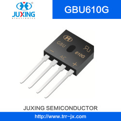 Juxing Gbu610g Vrrm1000V Vrms700V Ifsm120A Vf1.1A I (AV) 6A Big Chip Bridge Rectifiers with Gbu Case