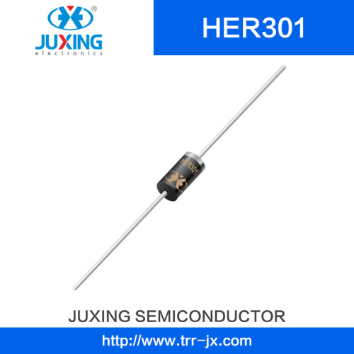 Juxing Her301g Vf1V 50V2a Ifsm60A High Efficiency Rectifiers Diode with Do-27 Case
