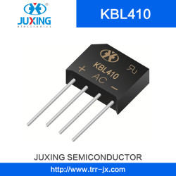 Juxing Kbl410 Vrrm1000V Vrms700V Ifsm80A Vf1.1A I (AV) 4A Bridge Rectifiers with Kbl Case