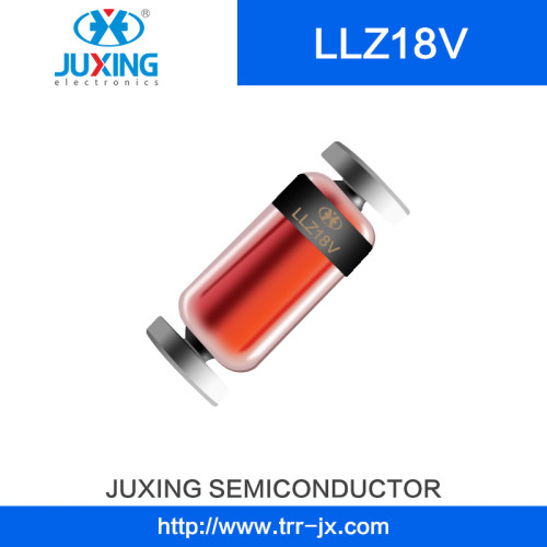 Juxing Llz18V 500MW 18V Hermetically Sealed Glass Zener Diodes with Ll-34 Package