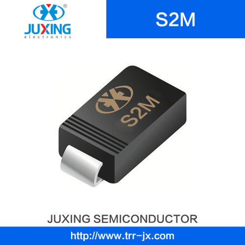 S2m Vf1.1V Vrrm1000V Iav2a Ifsm50A Vrms700V Juxing Surface Mount Standard Rectifiers Diode with SMA Case
