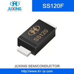Ss120f Vrrm200V Iav1a Ifsm50A Vrms140V Vf0.95A Juxing Surface Mount Schottky Rectifiers Diodes with Smaf Package