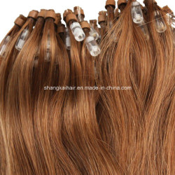 100% Human Hair Extensions Loop Ring Hair Extensions