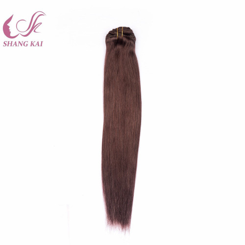 100 % Luxury Remy Human Cheap Double Drawn Russian Hair Clip in Hair Extensions