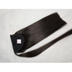 100% Pure Remy Human Hair Lady′s Ponytail Hair Extension Wrap Ponytail Hair