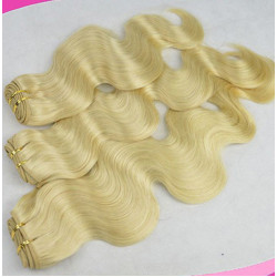 Brazilian Human Hair Blonde Hair Weft Body Wave Remy Hair