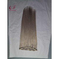 Factory Wholesale Hotselling Fashion Light Color 100% Human Virgin Clip in Hair Extension