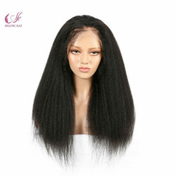 Fashionable Natural Hairline Curly Remy Human Hair Lace Front Wig