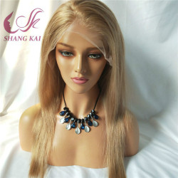 High Quality Remy Human Hair Full Lace Wigs 180% Density Transparent Lace and Can Not Dye Lace