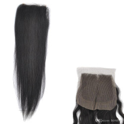 Hot Selling 4*4inch Human Hair Top Lace Closure Remy Hair