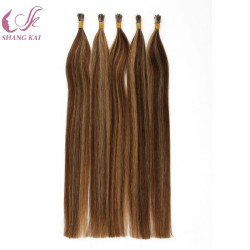 Hot Selling Wholesale Straight 100% Brazilian Remy Double Drawn Pre-Bonded I Tip Stick Human Hair Extensions
