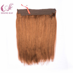 Hotsale One Piece Hair Extension Fish Wire No Clip in Hairpiece