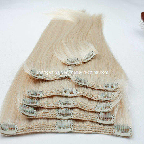 Human Hair Clip Hair Extensions Remy Human Hair