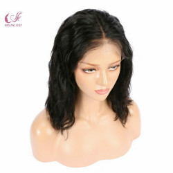 Natural Color Raw Lace Front Wig Natural Hairline, Raw Human Hair Lace Frontal Wig with Baby Hair