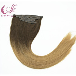 New Arrival Hot Selling Double Drawn PU Seamless Clips in Hair Extension