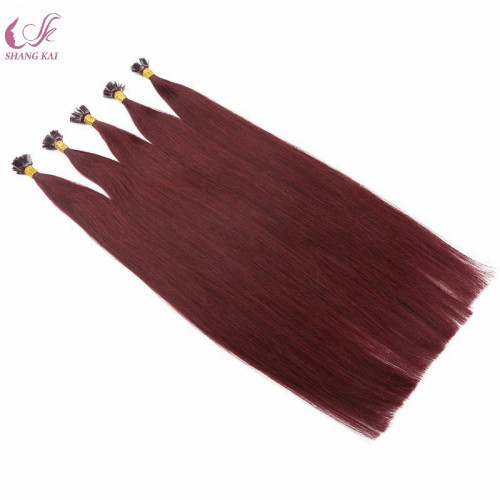 Remy Hair Extensions Human Hair India Flat Tip Keratin Hair Extensions