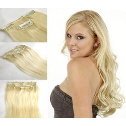 Supply Clips on Hair Extension Unprocessed Virgin Hair Remy Hair