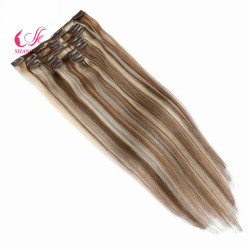 Virgin Remy Ombre Color Salon Grade Clip in Hair Extension