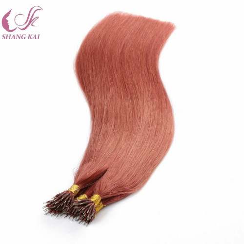 Wholesale Beautiful Virgin Hair Nano Ring Hair Extensions for White Women