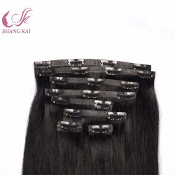 Wholesale Full Head 100% Indian Remy Human Hair Blonde Seamless Clip in Hair Extensions