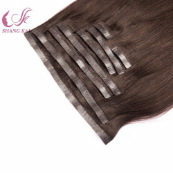 Wholesale Seamless Skin Weft Hair Real Remy Hair Clip in Extensions
