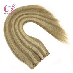 Wholesale Virgin Remy Color Hair Flat Weft Remy Hair Extensions