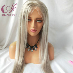Wholesales Transparent Lace Light Brown Color Lace Human Virgin Hair Full Lace Wig